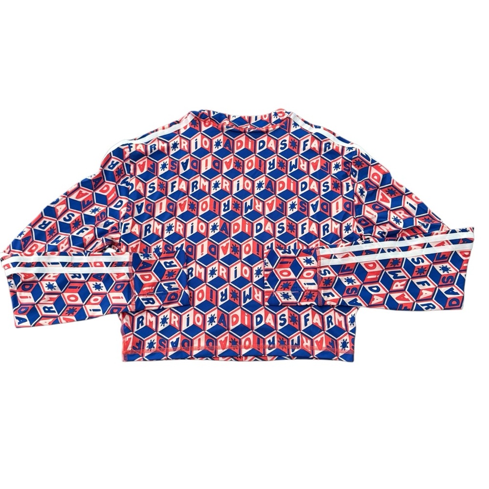 ADIDAS X FARM RIO CROP LONG SLEEVE SHIRT SIZE LARGE - Picture 7 of 16